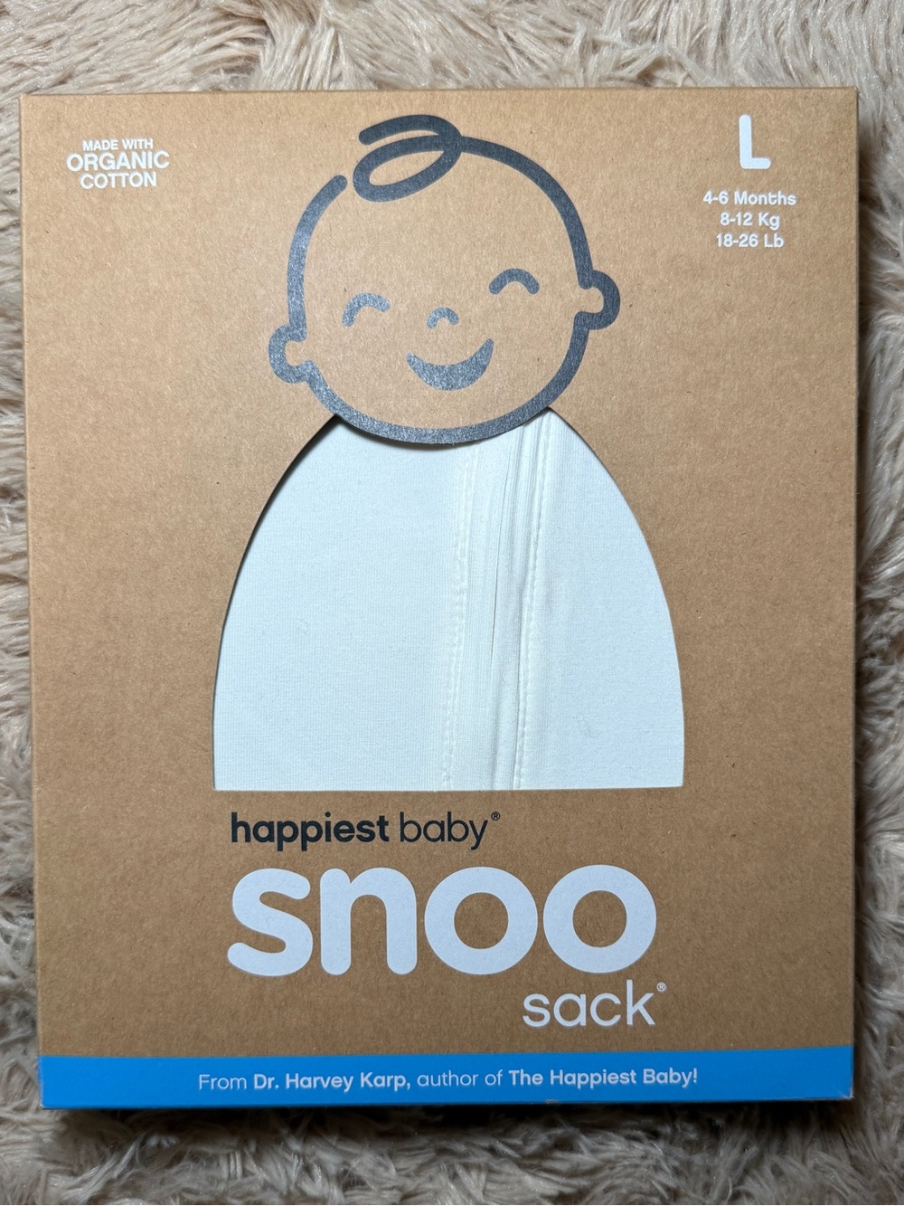 happiest baby Snoo Sack - Ivory Baby Sleep Sack (Size L)